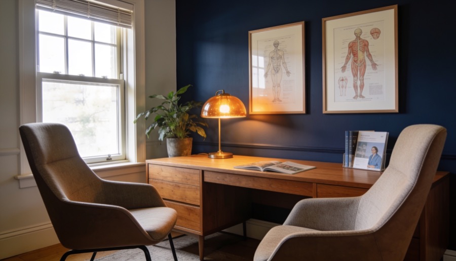 A calm private consulting room